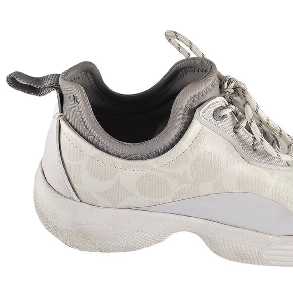 Coach Shoes Women's Size 10 White Signature 270 Tech Runner Lace Up Sneakers - Picture 9 of 14